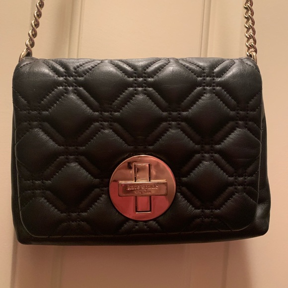kate spade Handbags - Kate Spade quilted black leather crossbody purse kate spade Handbags - Kate Spade quilted black leather crossbody purse